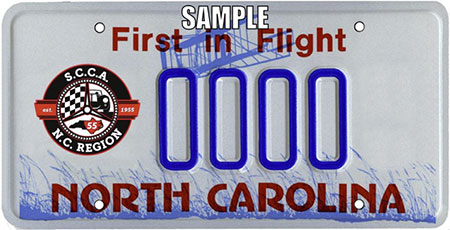 NCR SCCA License Plate